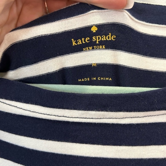 Kate Spade striper mixed media nautical dress M - Picture 6 of 7